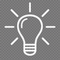Lightbulb icon. 