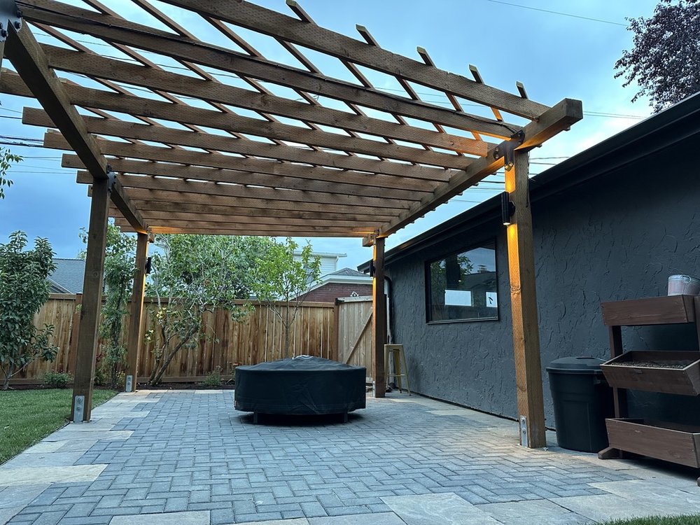 Pergola installation in Seattle. 