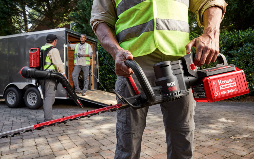 Battery-powered landscape equipment