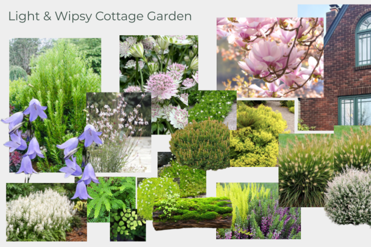 Landscape inspiration images and material samples