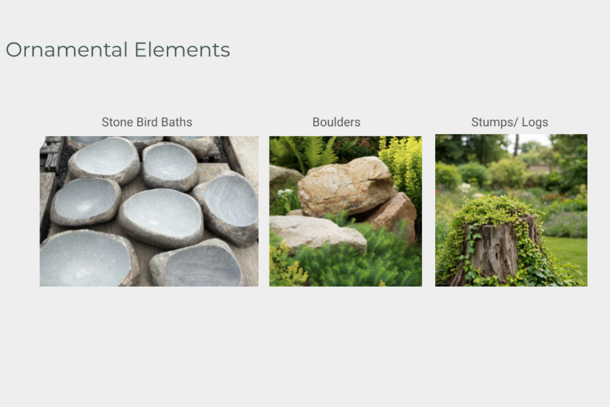 Ornamental elements from a design session