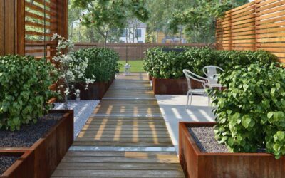 Corten Steel Planters in Seattle: Modern Structure with Natural Warmth