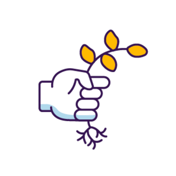 hand weeding icon